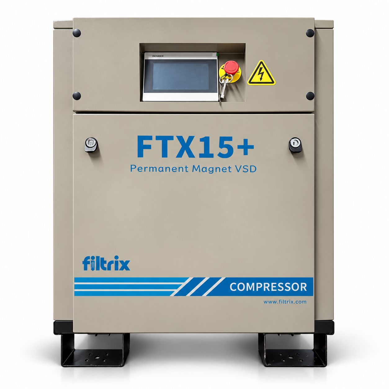 เครื่องอัดลมสกรู Filtrix FTX15+ ขนาด 20 HP ระบบ Permanent Magnet VSD
