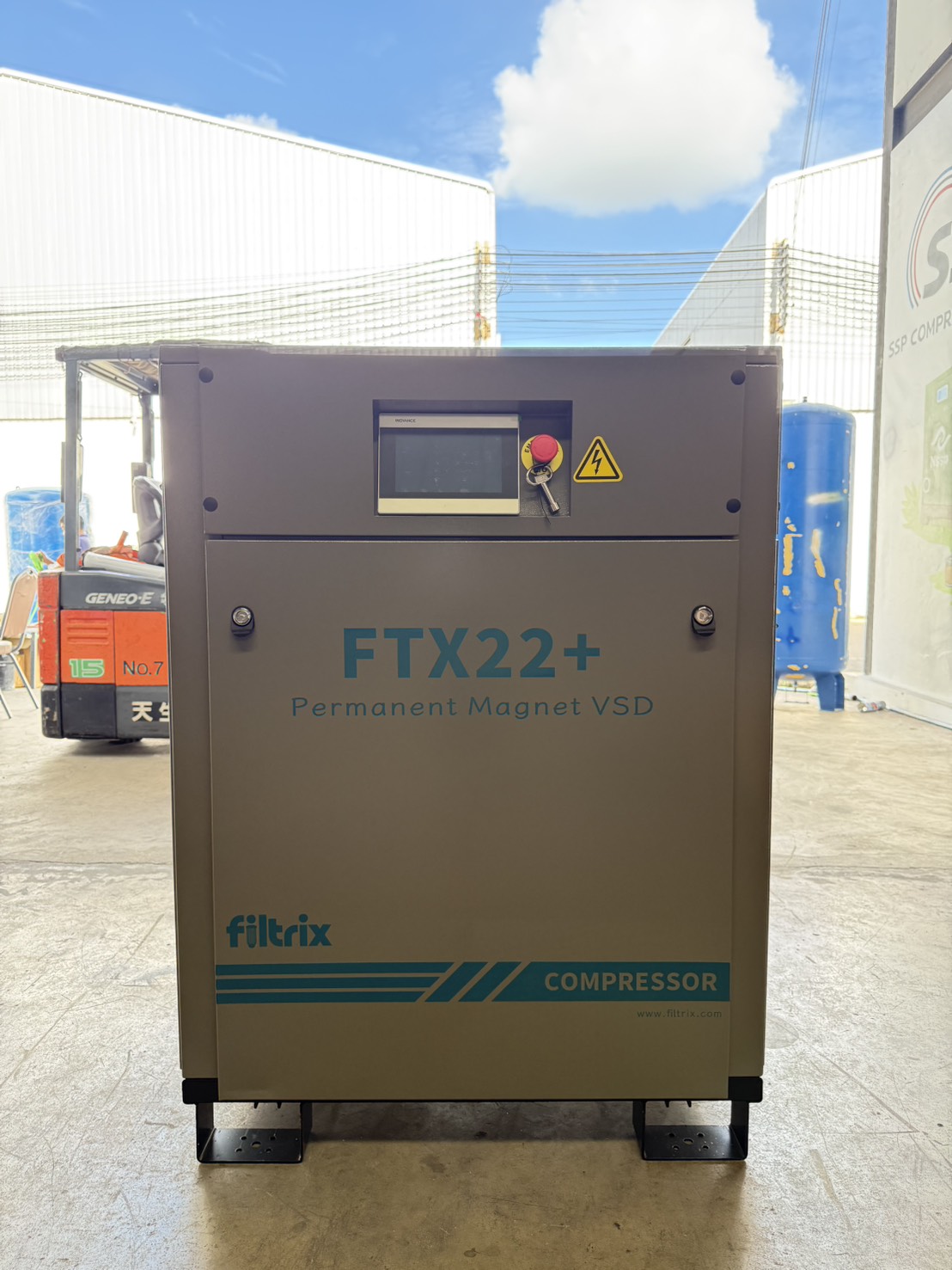 เครื่องอัดลมสกรู Filtrix FTX22+ ขนาด 30 HP (22 kW) ระบบ Permanent Magnet VSD - Image 2