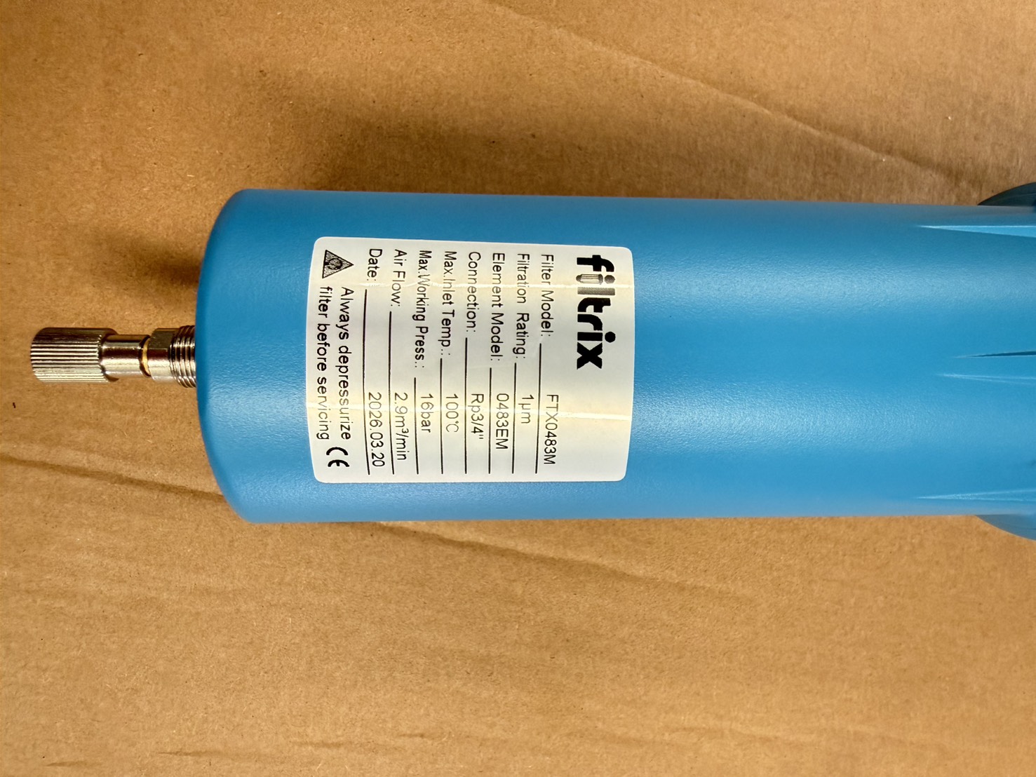 ชุดกรองลมอัด Filtrix FTX0483M ขนาด 3/4 นิ้ว ความละเอียด 1 ไมครอน - Image 5