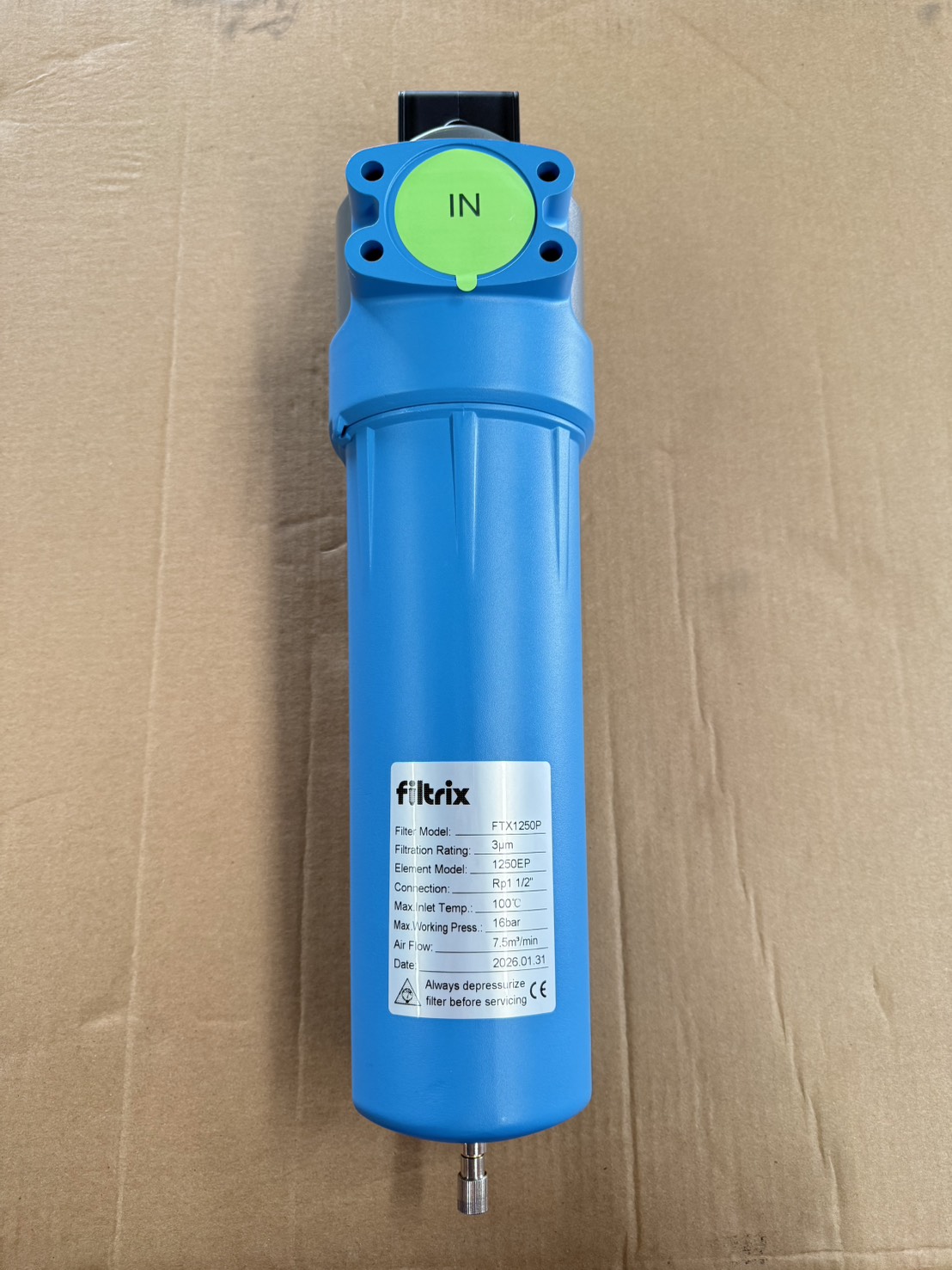 ไส้กรองลมอัด Filtrix FTX1250P ขนาด 3 ไมครอน (Compressed Air Filter) - Image 6