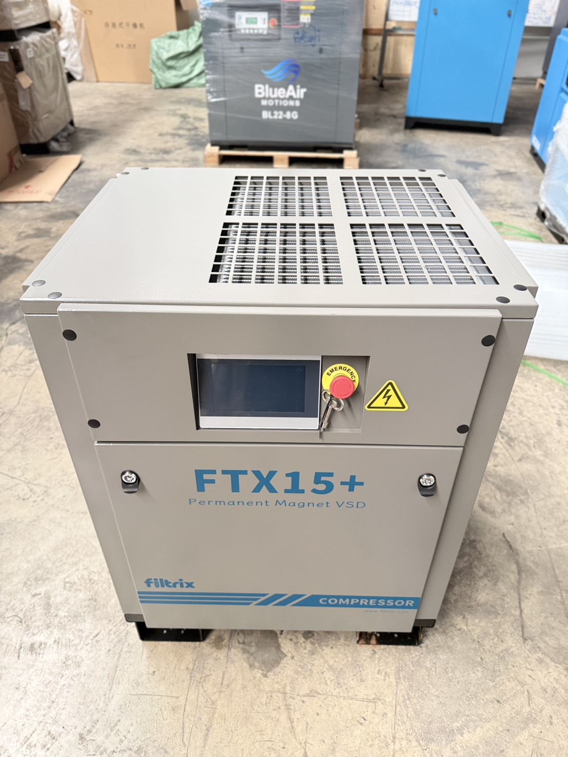 เครื่องอัดลมสกรู Filtrix FTX15+ ขนาด 20 HP (15 kW) ระบบ Permanent Magnet VSD - Image 3