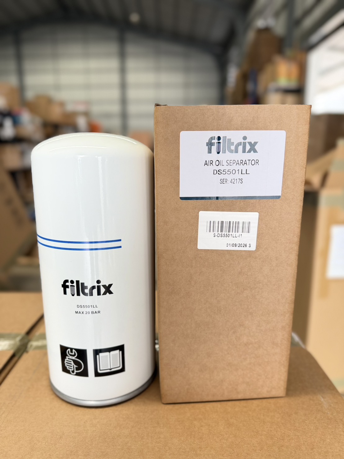 ไส้กรองแยกน้ำมันออกจากลมอัด Filtrix DS5501LL (Air/Oil Separator) 20 Bar - Image 4