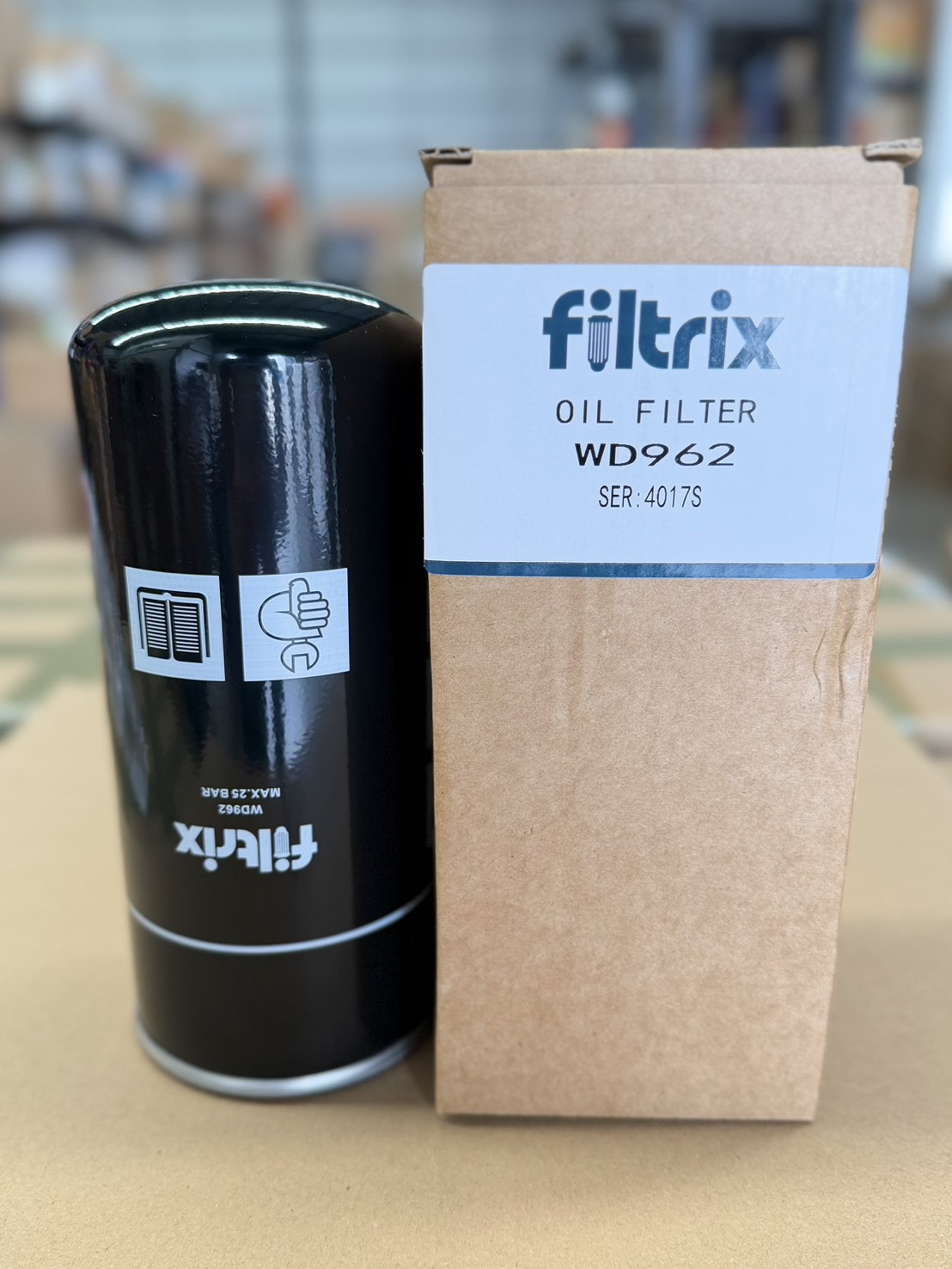 ไส้กรองน้ำมันเครื่องอัดอากาศ Filtrix WD962 (Oil Filter) - Image 4