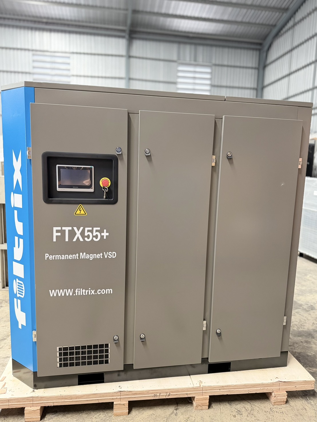 เครื่องอัดลมสกรู Filtrix FTX55+ ขนาด 75 HP (55 kW) ระบบ Permanent Magnet VSD - Image 2