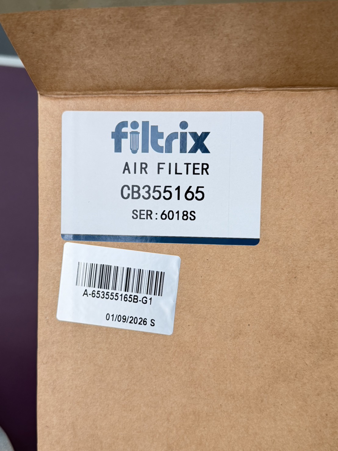 ไส้กรองอากาศ Filtrix CB355165 สำหรับเครื่องอัดอากาศ | Air Filter - Image 2
