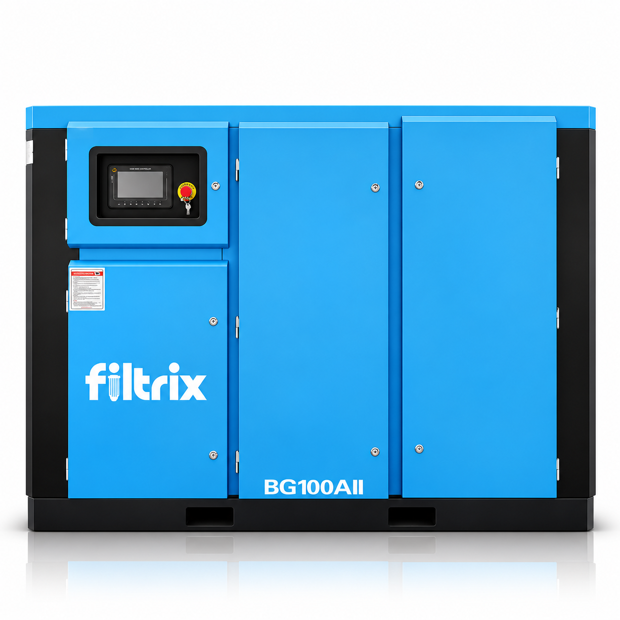 เครื่องอัดลมสกรู Filtrix BG100AII ขนาด 100 HP แรงดัน 8 Bar